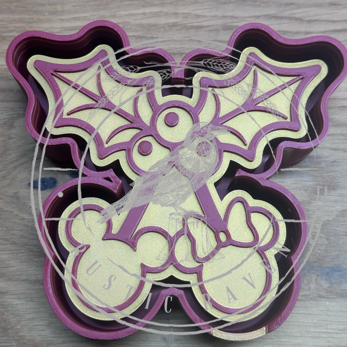 #497 Holly berry Mouse Ears bow Cherrys Christmas Winter Freshie Mold Exclusive Can be used with Leopard & Lace Cardstock