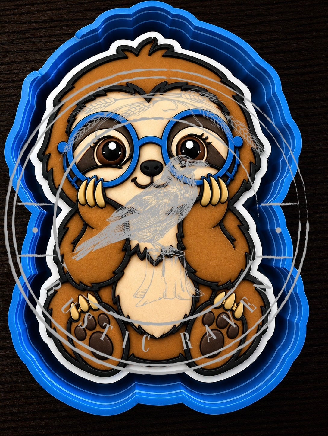 #471 Sloth glasses freshie mold exclusive