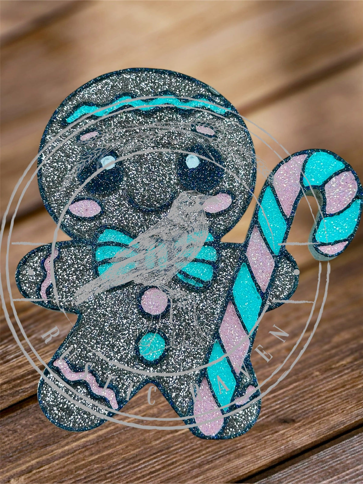 #48 Christmas Gingerbread Cookie Freshie Mold Exclusive can be used with Leopard & Lace Cardstock