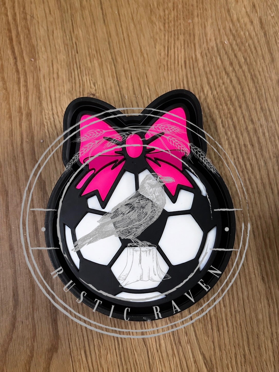 #285 GameDay Soccer Ball Bow Sports Freshie Mold Exclusive