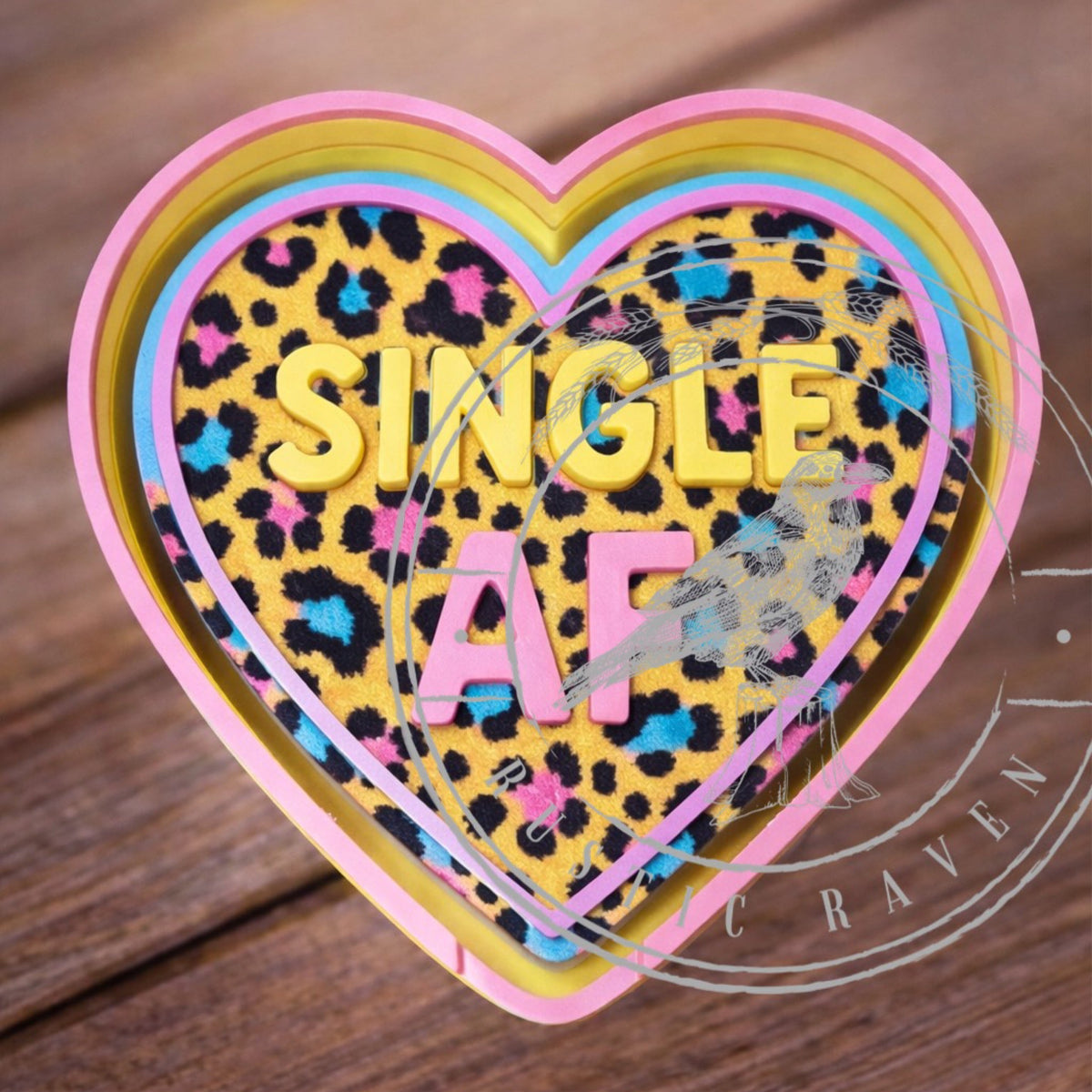 #108 Valentine Heart Single AF Freshie Mold Exclusive