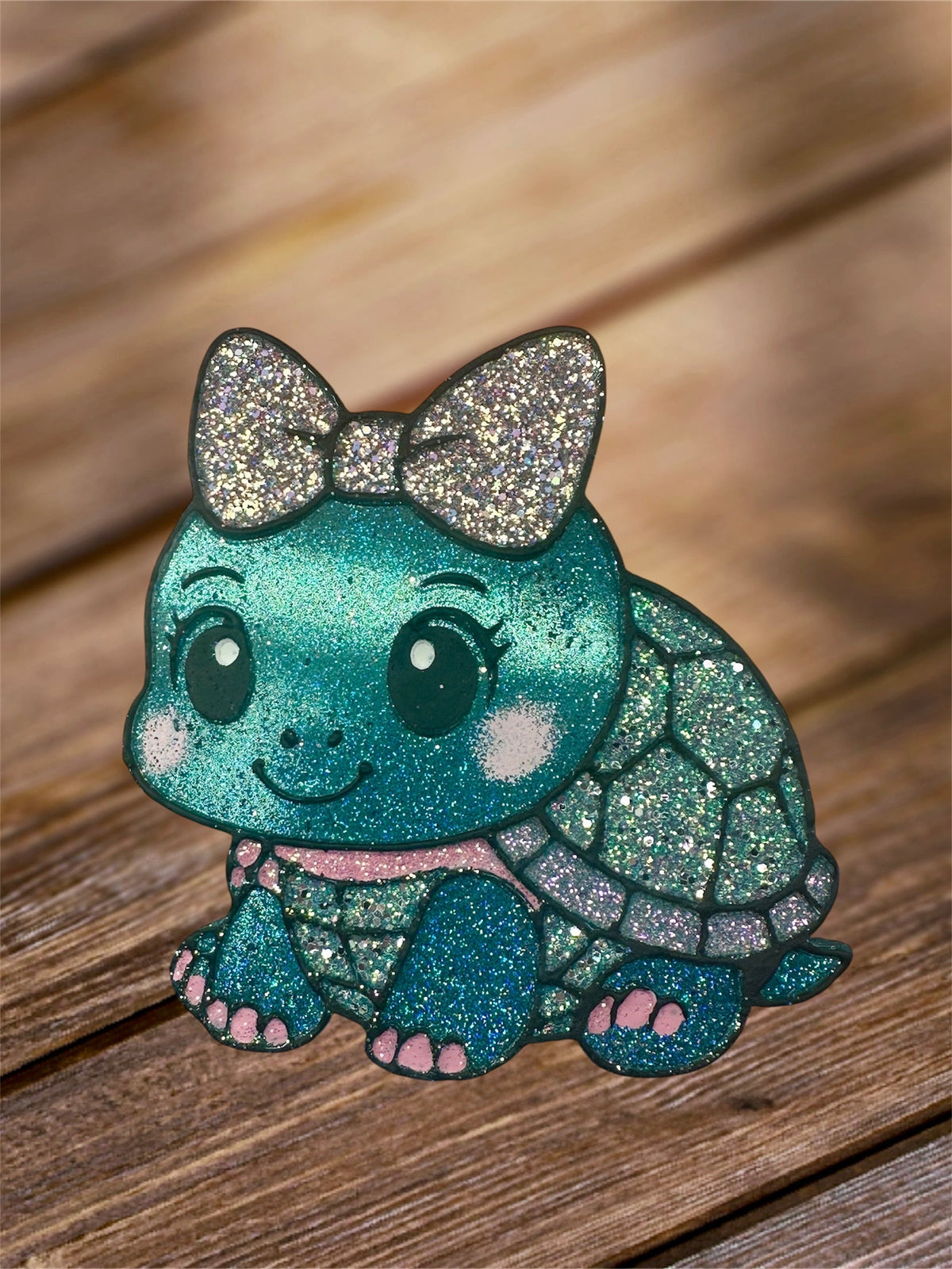 #227 Turtle With Bow Freshie Mold Exclusive