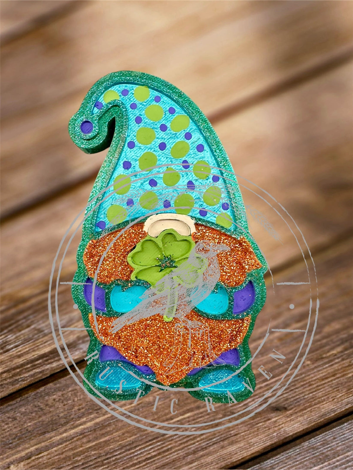 #232 St.Patricks Day Gnome Clover Freshie Mold Exclusive