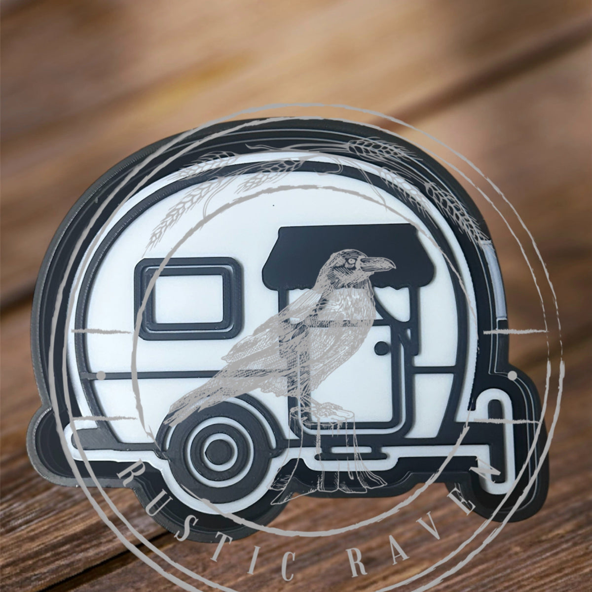 #266 Camp Trailer Camping Summer freshie mold exclusive can be used with Leopard & Lace Cardstock