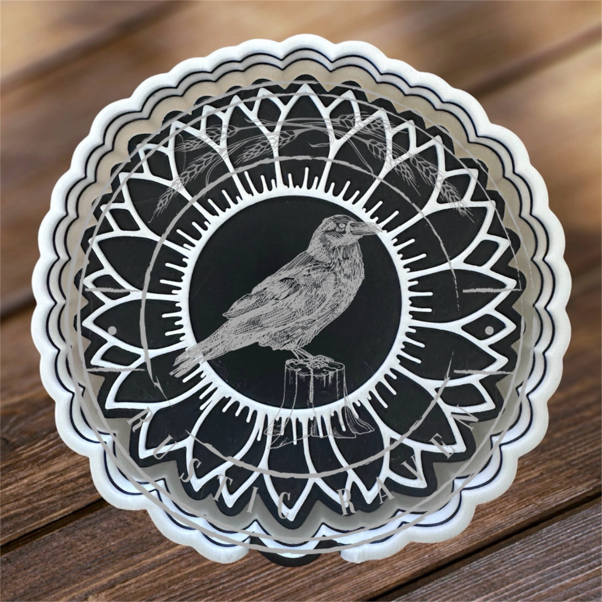 #355 Sunflower Flower Spring Summer 2" cardstock freshie mold exclusive can be used with Leopard & Lace Cardstock