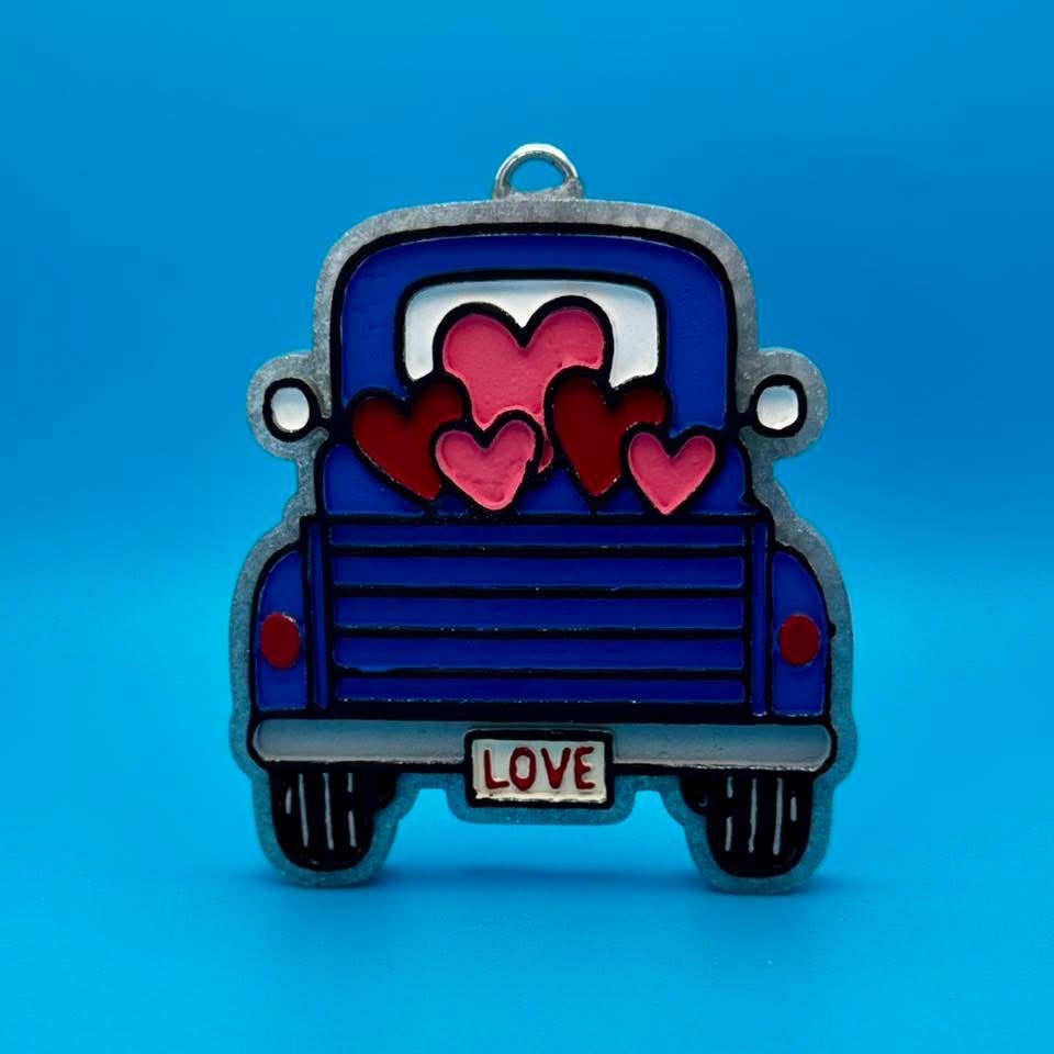 #123 Valentines Heart Truck Freshie Mold Exclusive