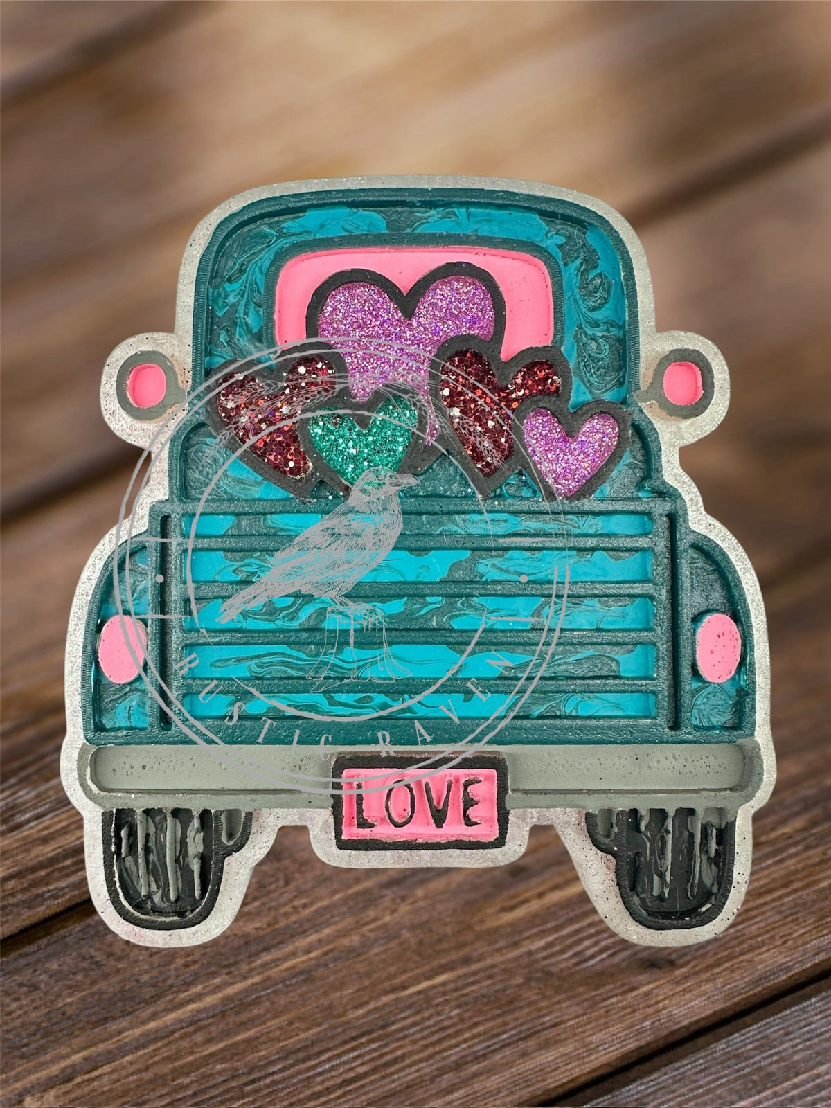 #123 Valentines Heart Truck Freshie Mold Exclusive