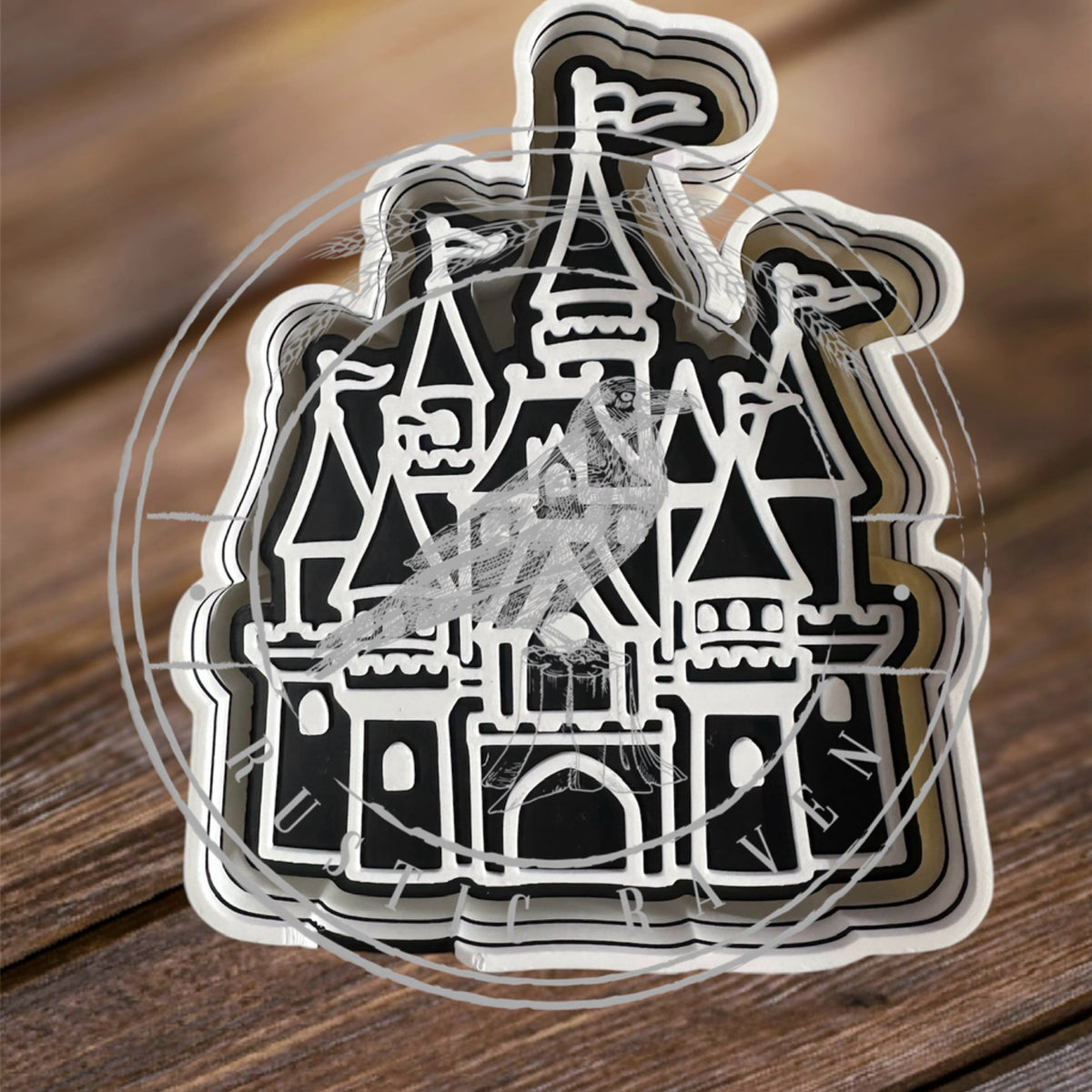 #445 Magical Inspired Castle Freshie Mold Exclusive can be used with Leopard & Lace Cardstock