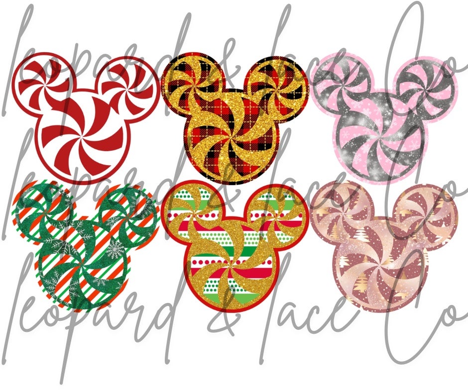 #478 Mouse Swirl Ears Christmas Winter Freshie Mold Exclusive Can be used with Leopard & Lace Cardstock