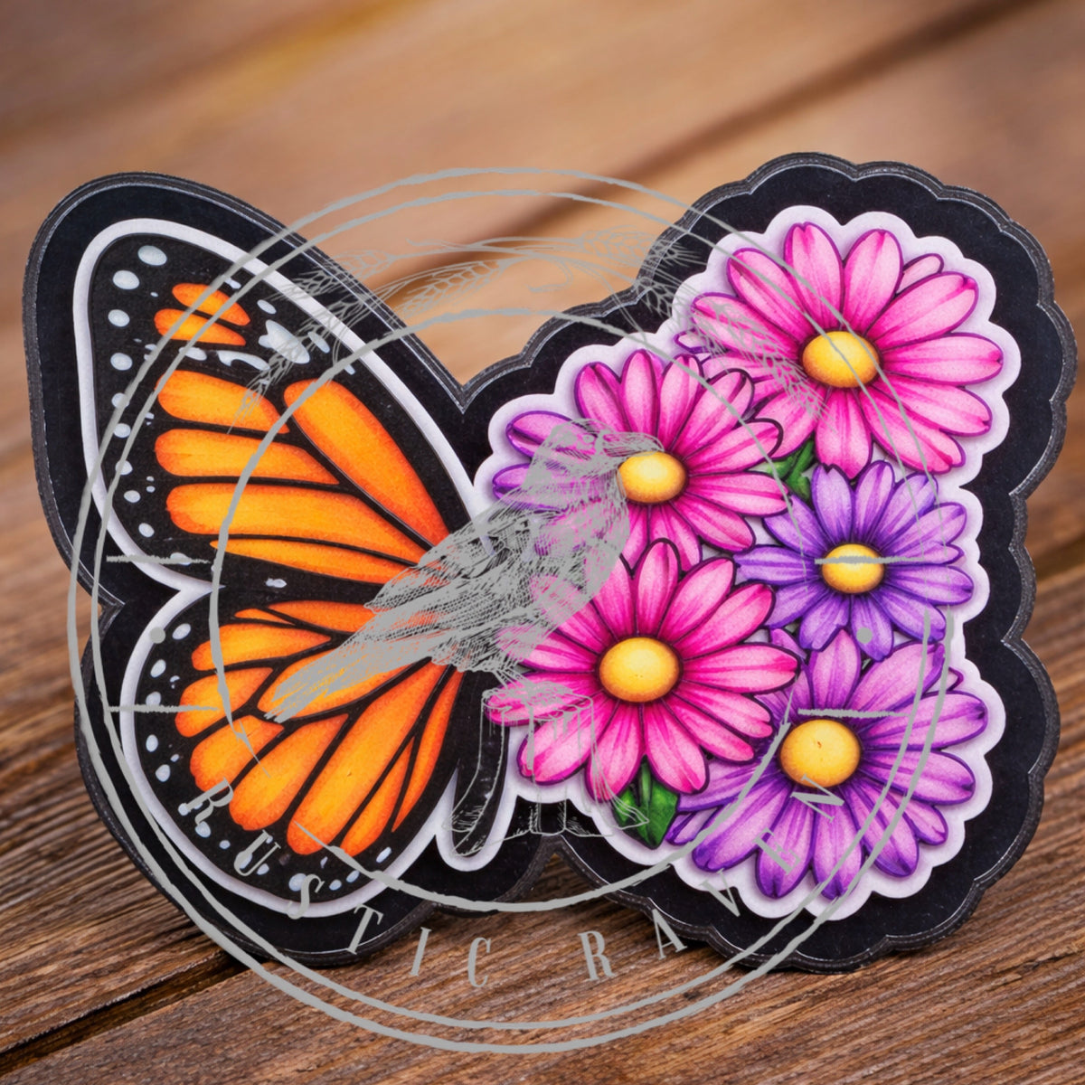 #240 Butterfly Flowers Freshie Mold Exclusive Can Be Used With Leopard & Lace Cardstock