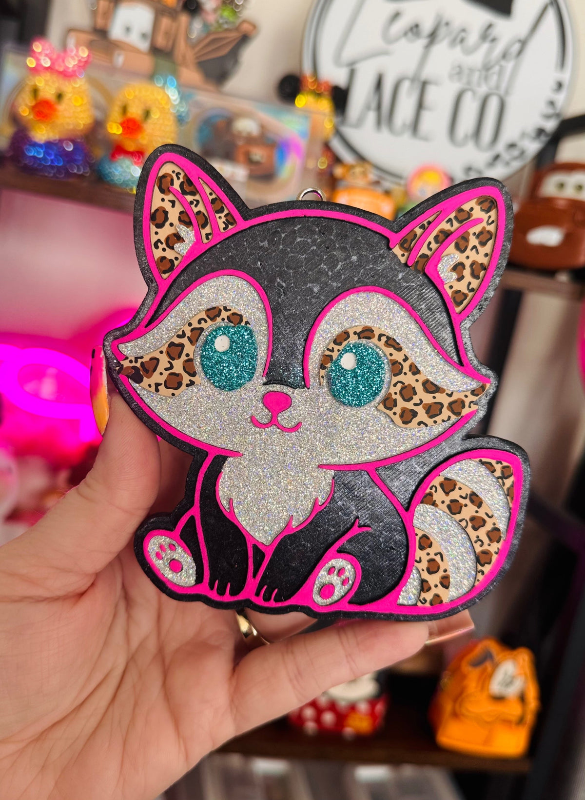 #228 Racoon  Freshie Mold Exclusive
