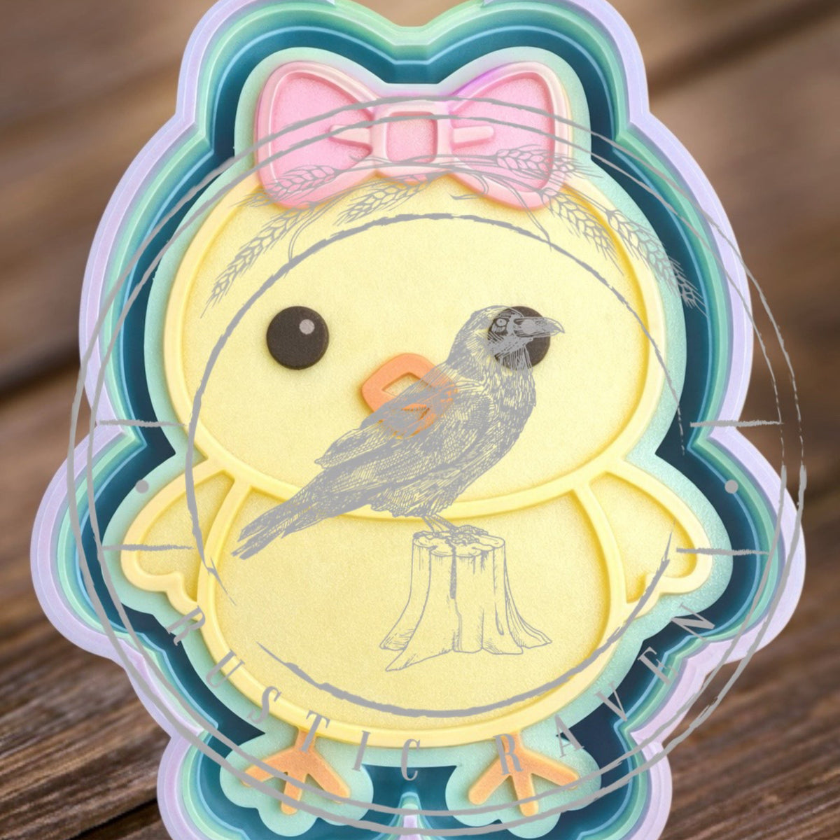 #250 Easter Baby Chick Freshie Mold Exclusive Can Be Used With Leopard & Lace Cardstock
