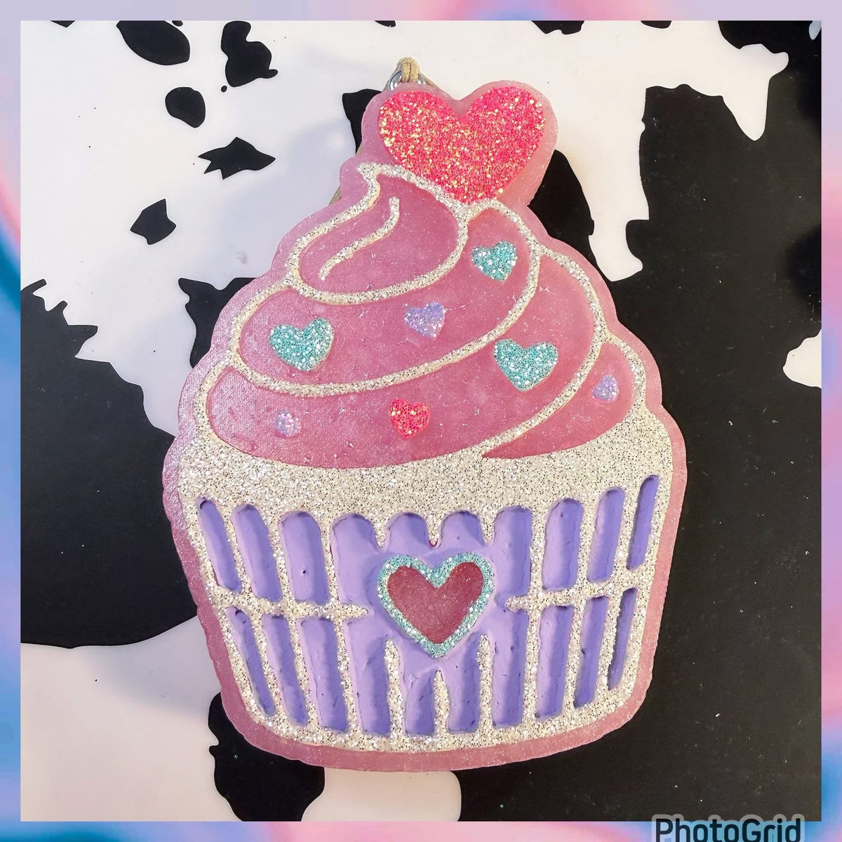 #96 Valentines Heart Cupcake Freshie Mold Exclusive Can Be Used With Leopard & Lace Cardstock