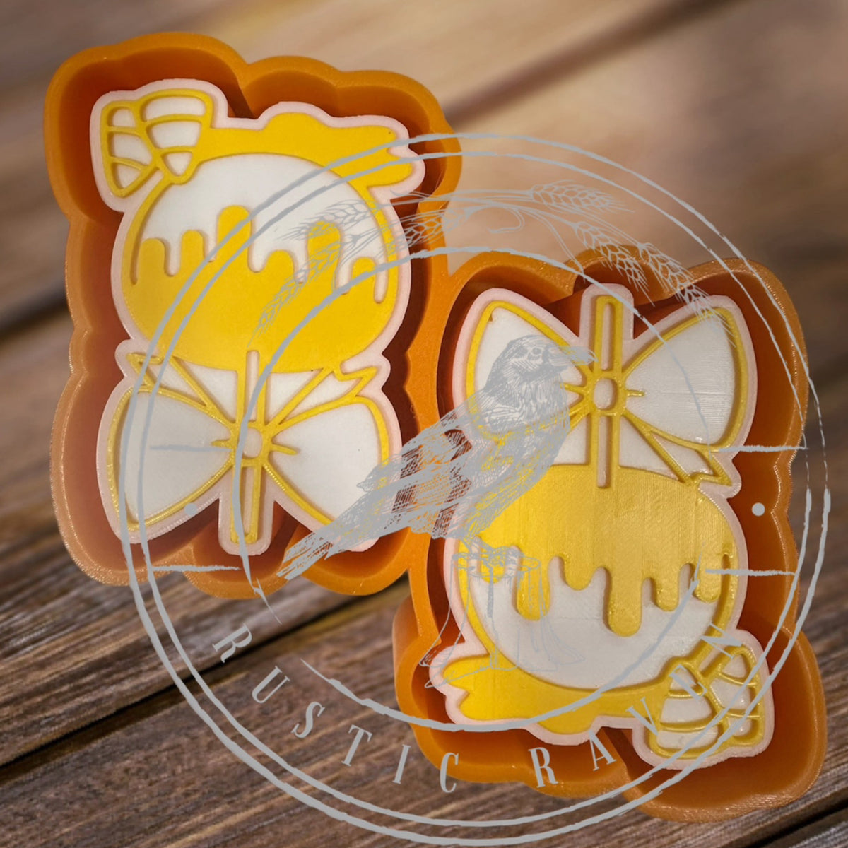 #15 Halloween Fall Candy Apple Vent Clip 3" Freshie Mold Exclusive