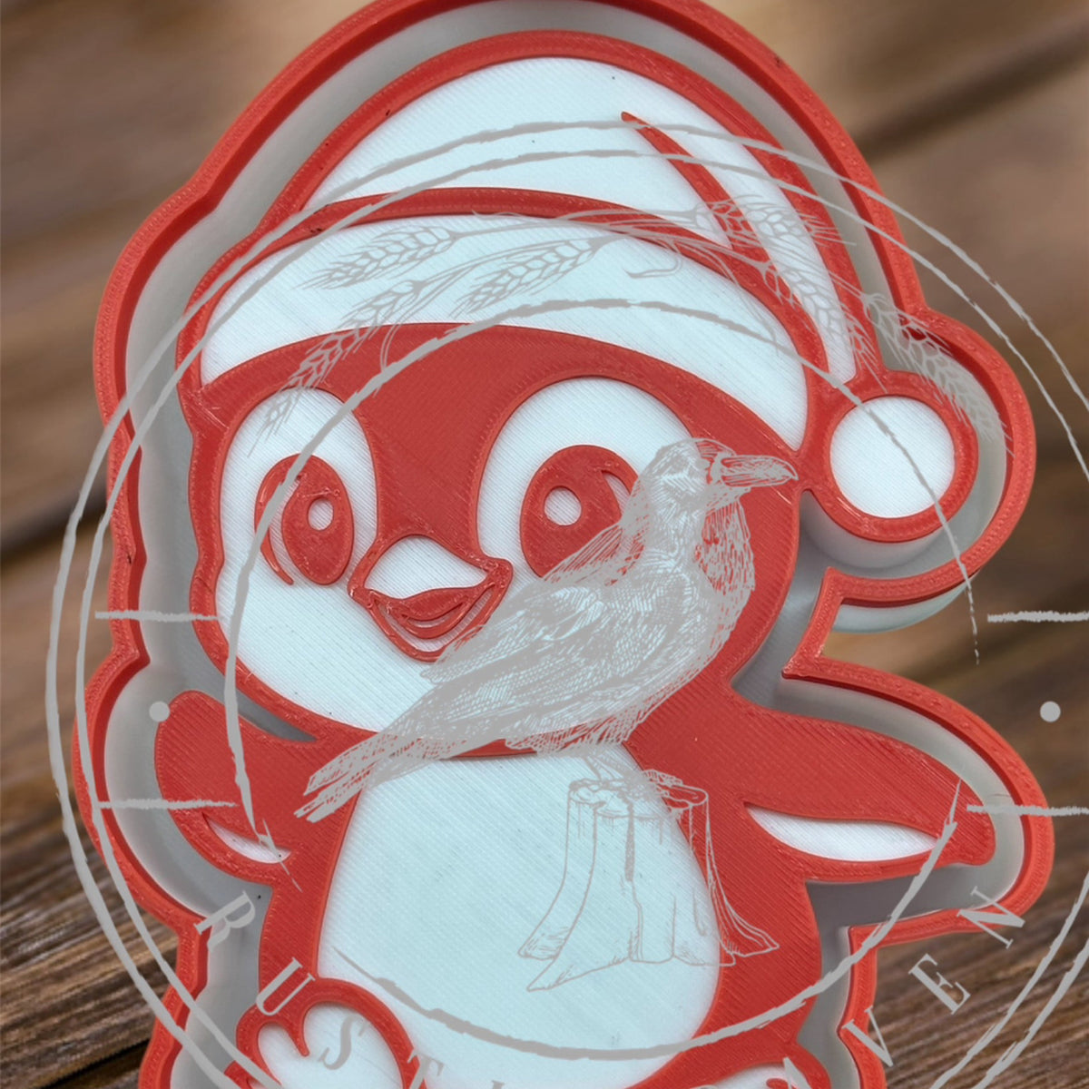 #44 Christmas Flipper Claus Penguin Freshie Mold Exclusive